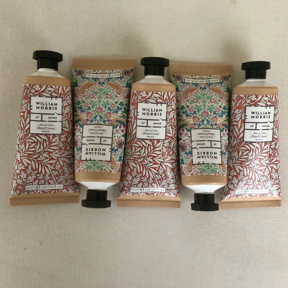 New William Morris Aloe Lime 1.75‎ oz 5 pc. Hand Cream Set